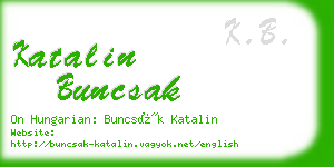 katalin buncsak business card